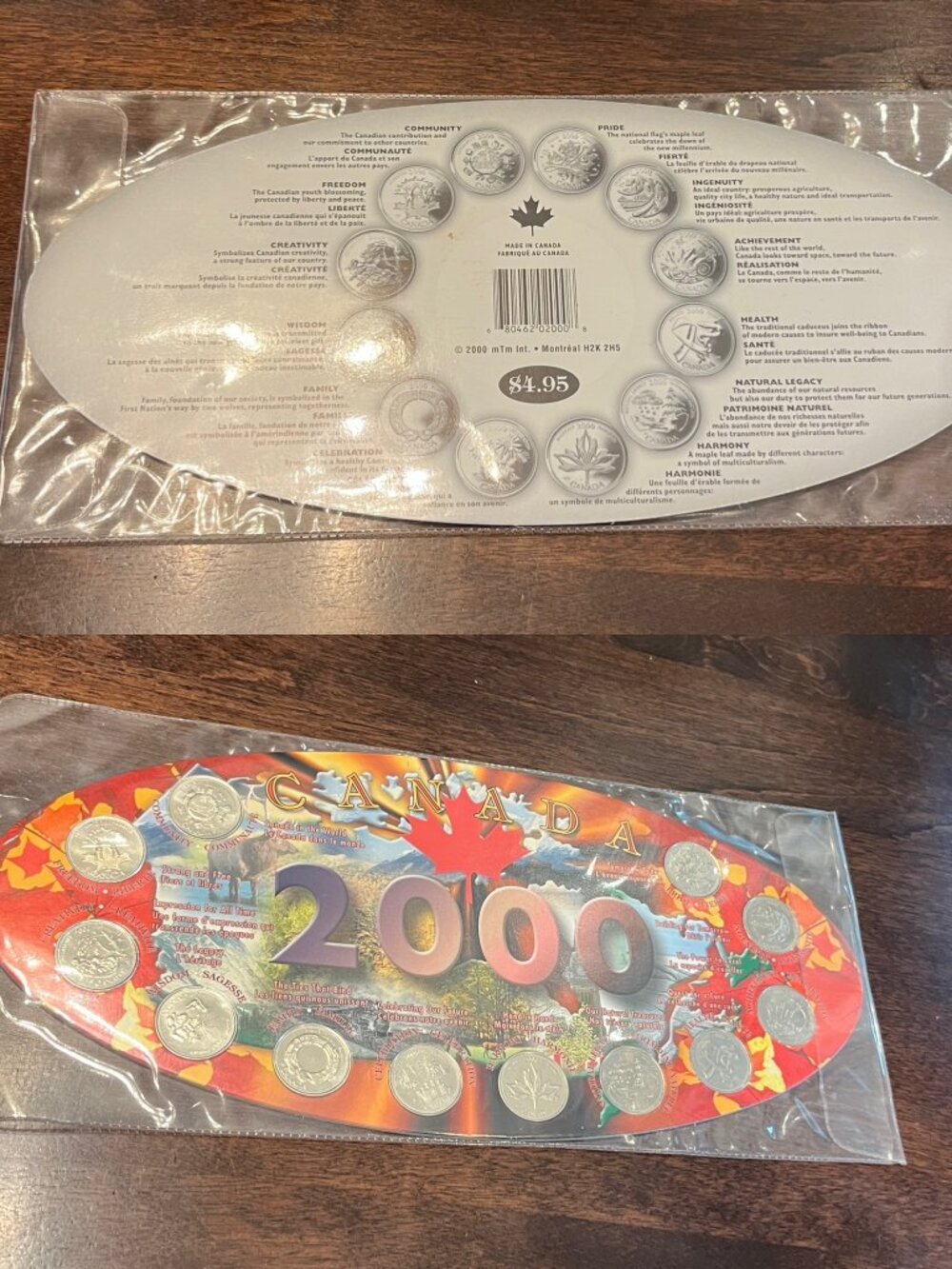 2000 Millennium Canada Commemorative Quarter .25 Cent 12 Coin Set Collectible